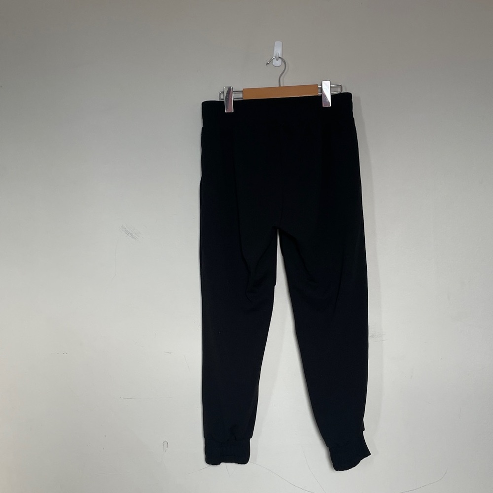 Lily Morgan Women’s Petite M Black Jogger Pants Pull-On Stretch Athleisure